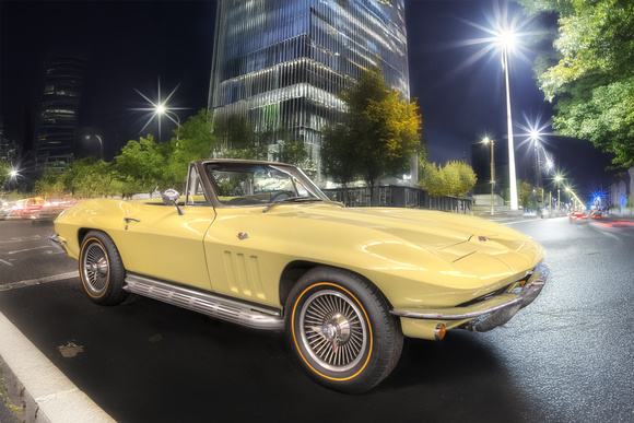 "Neon Stingray" 1965 Chevrolet Corvette convertible