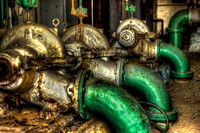 Four Green Pipes