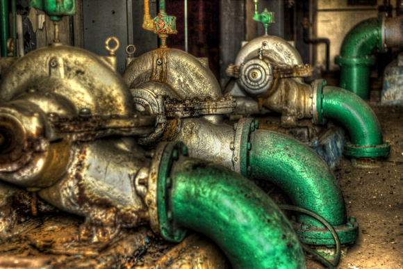 Four Green Pipes